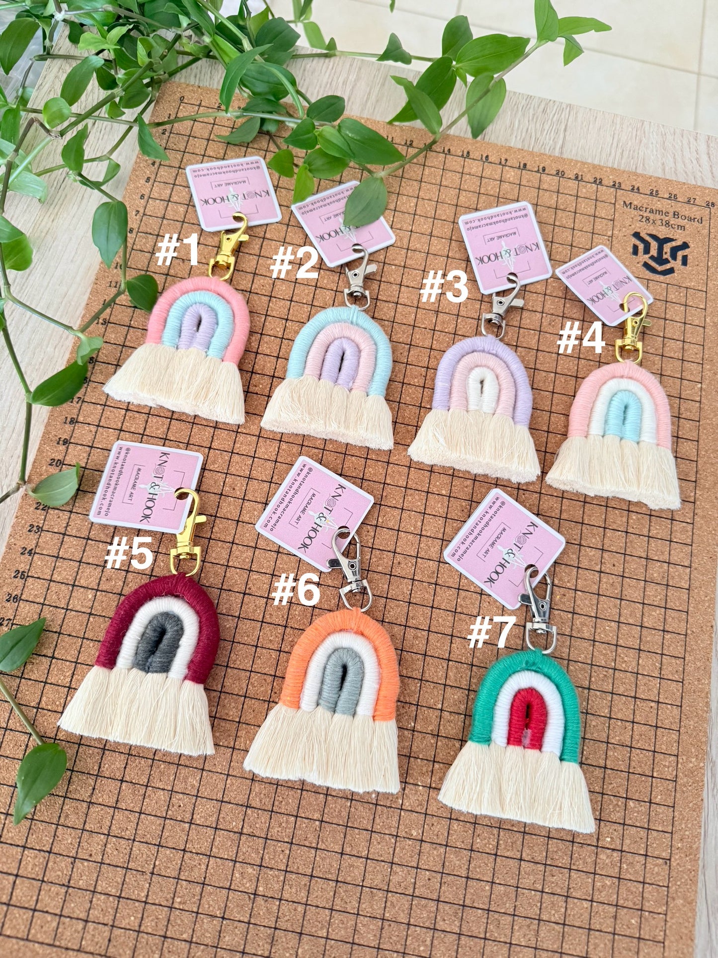 Mini Rainbow Keychain