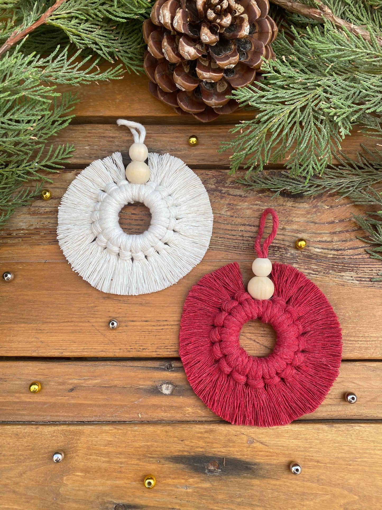 Rounded Ornament with Beads